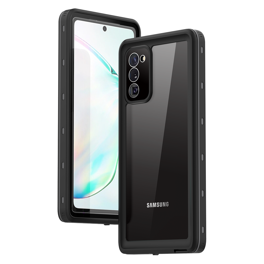 Galaxy Note 20 Kılıf 1-1 Su Geçirmez Kılıf Siyah