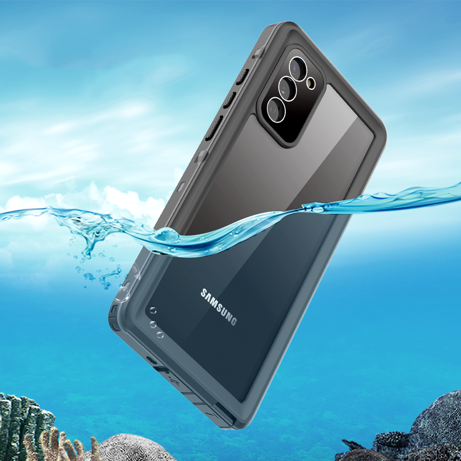 Galaxy Note 20 Kılıf 1-1 Su Geçirmez Kılıf Siyah