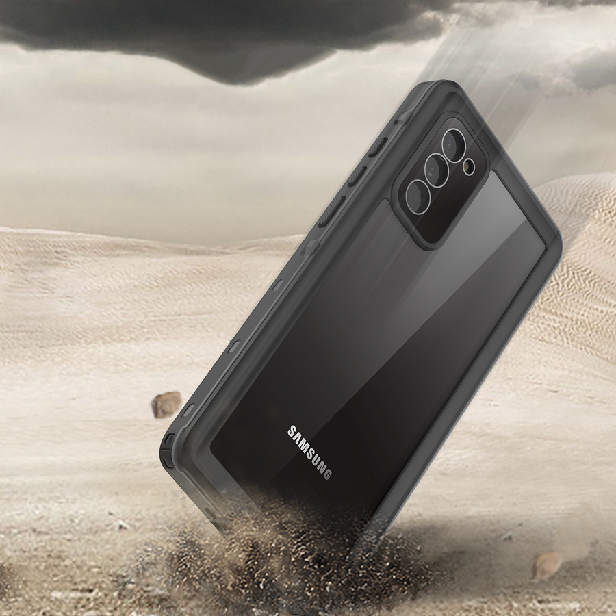 Galaxy Note 20 Kılıf 1-1 Su Geçirmez Kılıf Siyah