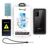 Galaxy Note 20 Kılıf 1-1 Su Geçirmez Kılıf Siyah