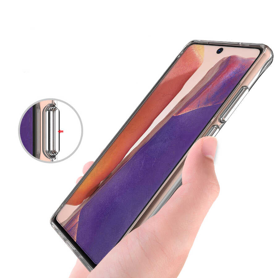 Galaxy Note 20 Kılıf Zore Gard Silikon Renksiz