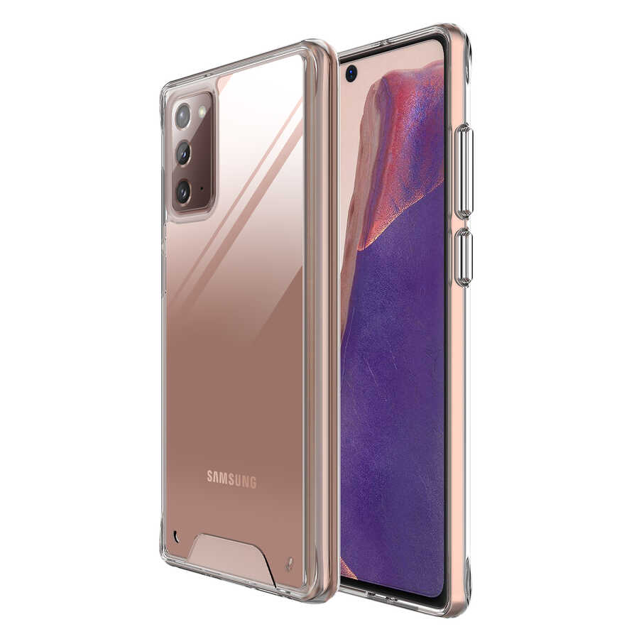 Galaxy Note 20 Kılıf Zore Gard Silikon Renksiz