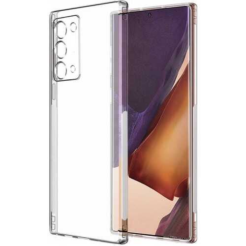 Galaxy Note 20 Kılıf Zore Kamera Korumalı Süper Silikon Kapak Renksiz