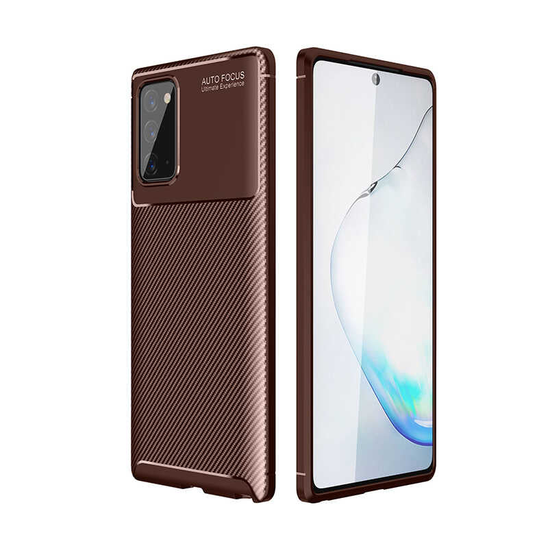 Galaxy Note 20 Kılıf Zore Negro Silikon Kapak Siyah