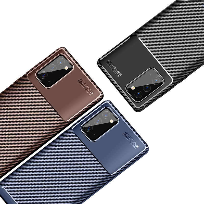 Galaxy Note 20 Kılıf Zore Negro Silikon Kapak Siyah