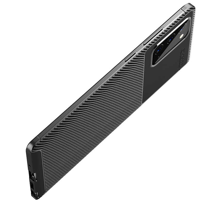 Galaxy Note 20 Kılıf Zore Negro Silikon Kapak Siyah