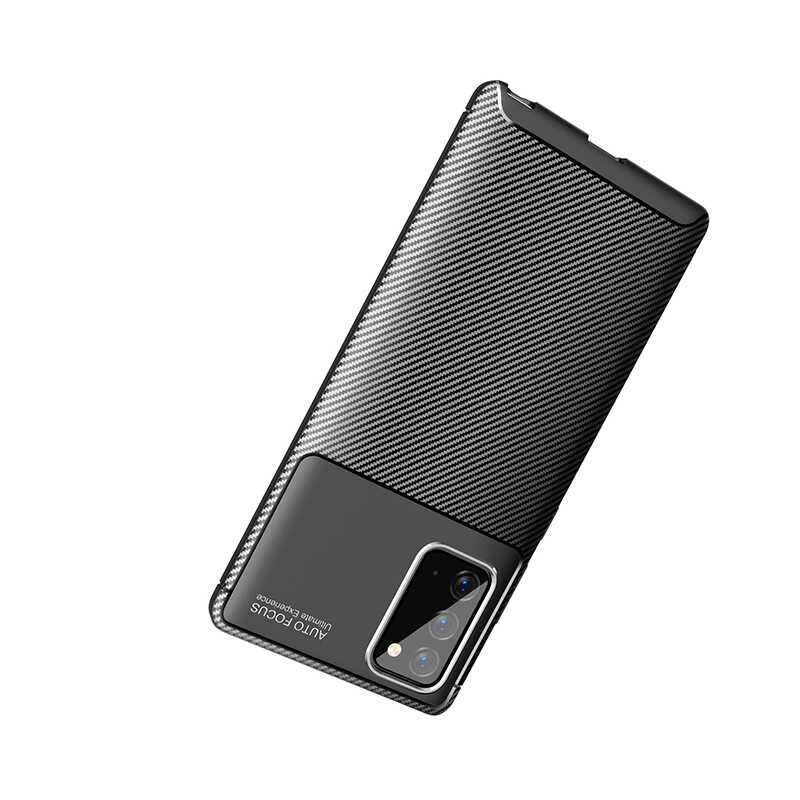 Galaxy Note 20 Kılıf Zore Negro Silikon Kapak Siyah