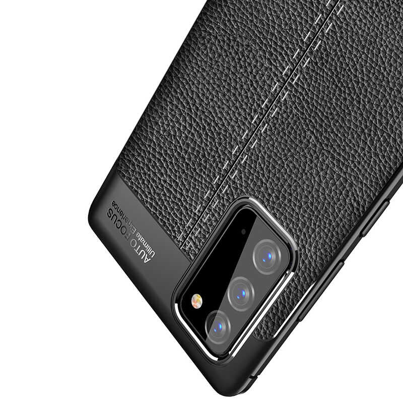 Galaxy Note 20 Kılıf Zore Niss Silikon Kapak Lacivert