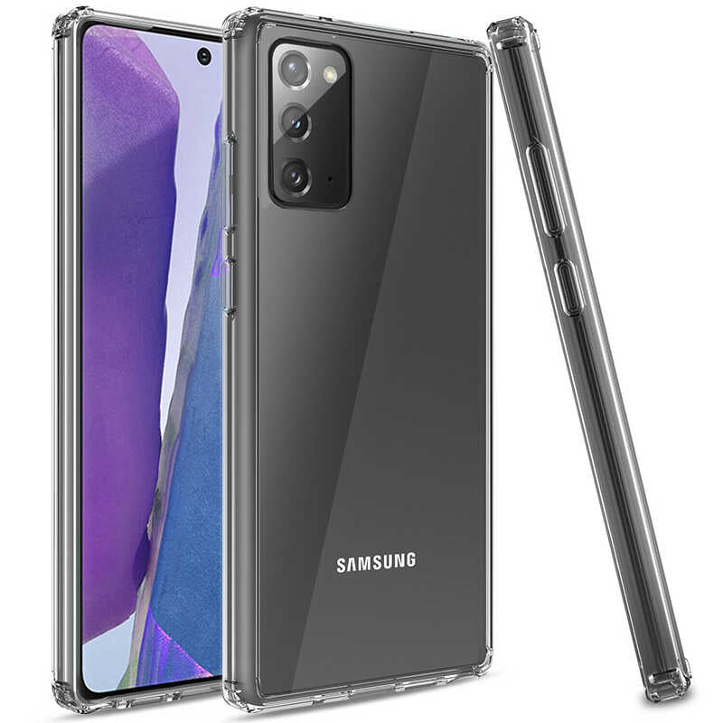 Galaxy Note 20 Kılıf Zore Nitro Anti Shock Silikon Renksiz