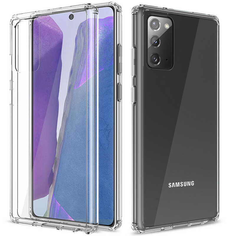 Galaxy Note 20 Kılıf Zore Nitro Anti Shock Silikon Renksiz