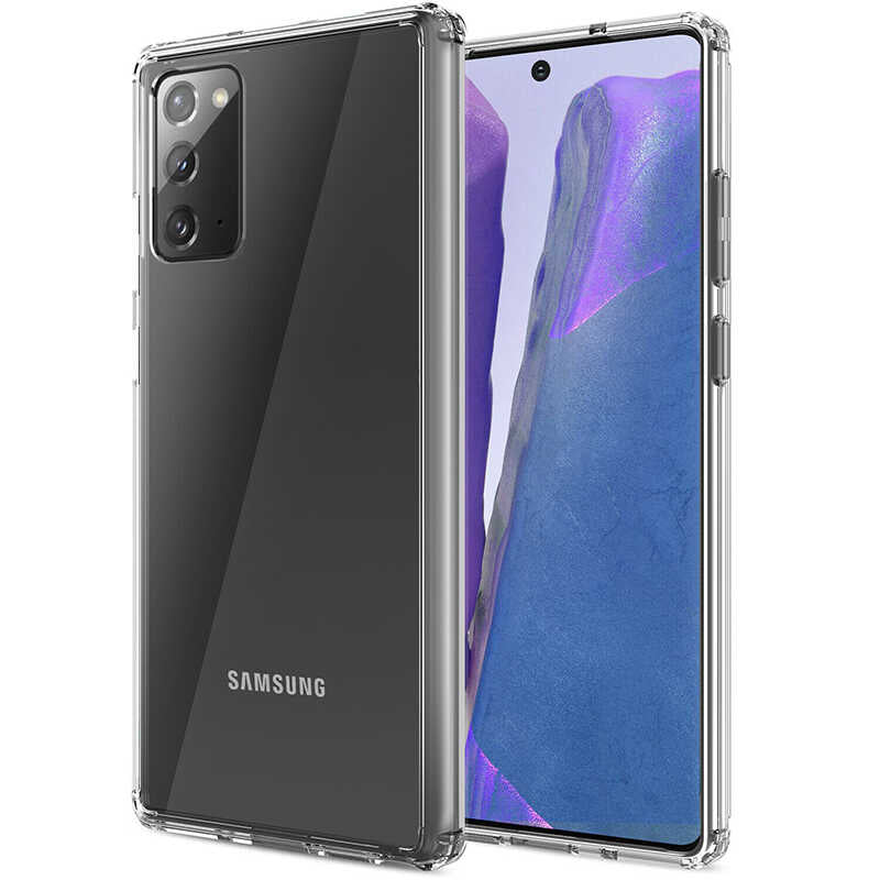 Galaxy Note 20 Kılıf Zore Nitro Anti Shock Silikon Renksiz
