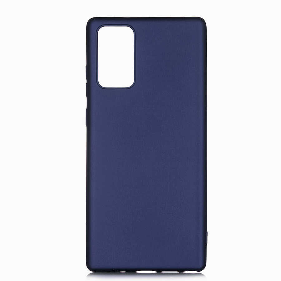 Galaxy Note 20 Kılıf Zore Premier Silikon Kapak Lacivert