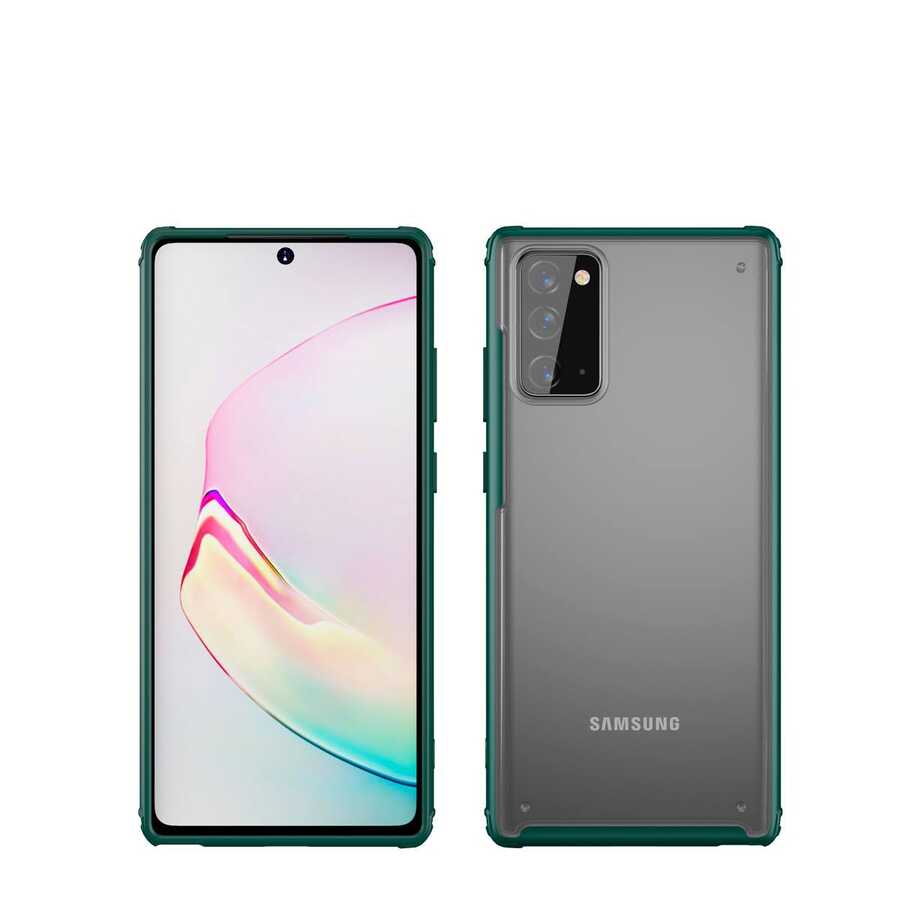 Galaxy Note 20 Kılıf Zore Volks Kapak Lacivert