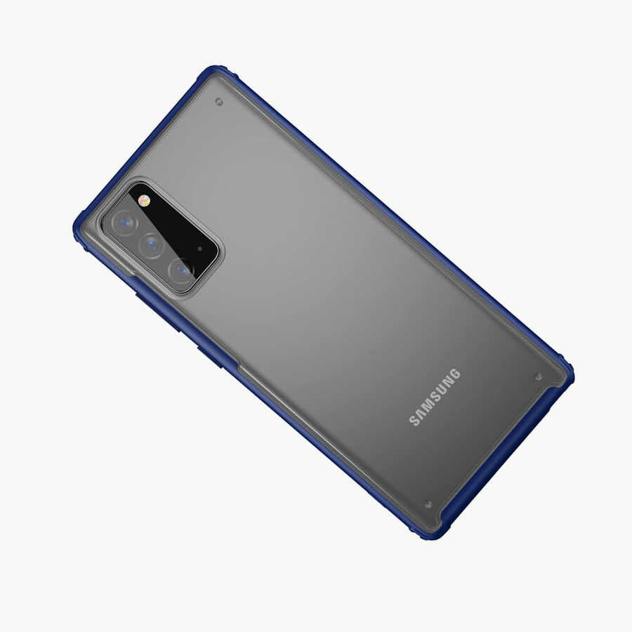 Galaxy Note 20 Kılıf Zore Volks Kapak Lacivert
