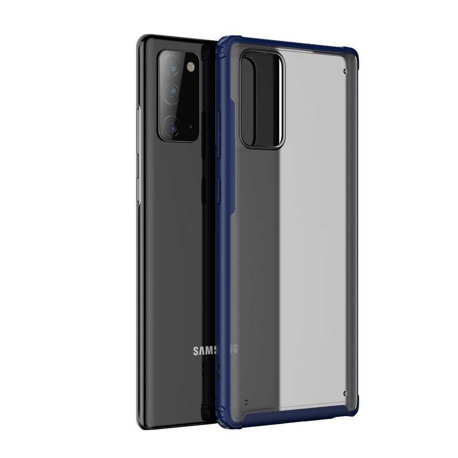 Galaxy Note 20 Kılıf Zore Volks Kapak Lacivert