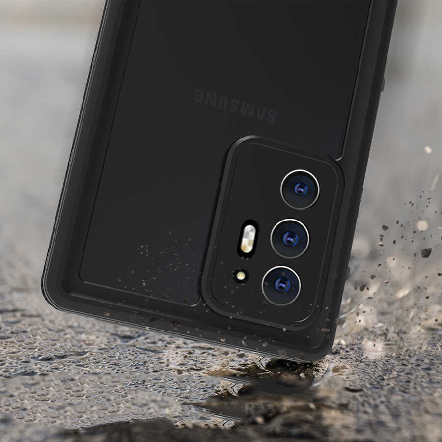 Galaxy Note 20 Ultra Kılıf 1-1 Su Geçirmez Kılıf Siyah