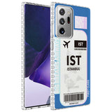Galaxy Note 20 Ultra Kılıf Airbag Kenarlı Renkli Desenli Silikon Zore Elegans Kapak NO4
