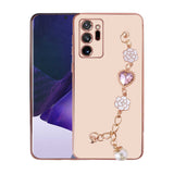 Galaxy Note 20 Ultra Kılıf El Tutamaçlı Kamera Korumalı Zore Taka Silikon Kapak Pembe