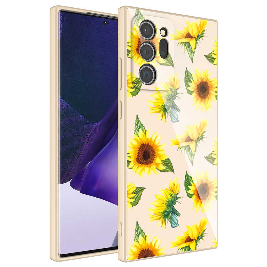 Galaxy Note 20 Ultra Kılıf Kamera Korumalı Desenli Sert Silikon Zore Epoksi Kapak NO1