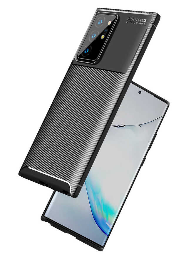 Galaxy Note 20 Ultra Kılıf Zore Negro Silikon Kapak Lacivert