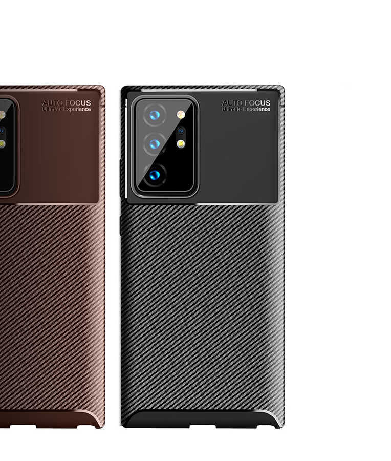 Galaxy Note 20 Ultra Kılıf Zore Negro Silikon Kapak Lacivert