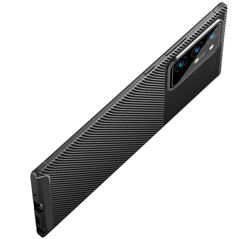 Galaxy Note 20 Ultra Kılıf Zore Negro Silikon Kapak Lacivert