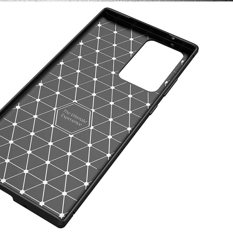 Galaxy Note 20 Ultra Kılıf Zore Negro Silikon Kapak Lacivert