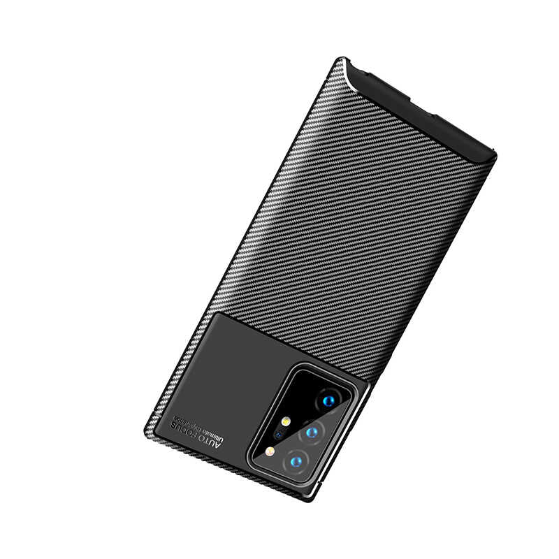 Galaxy Note 20 Ultra Kılıf Zore Negro Silikon Kapak Lacivert