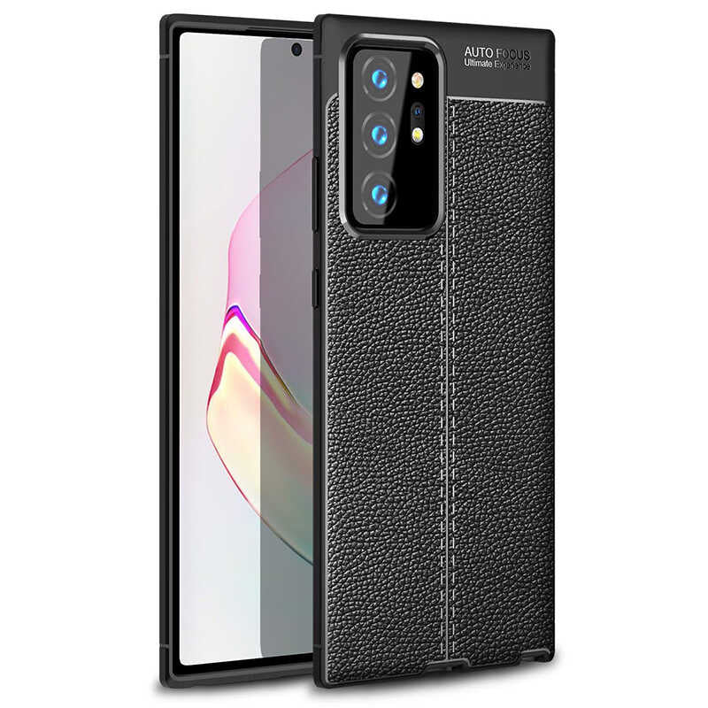 Galaxy Note 20 Ultra Kılıf Zore Niss Silikon Kapak Siyah