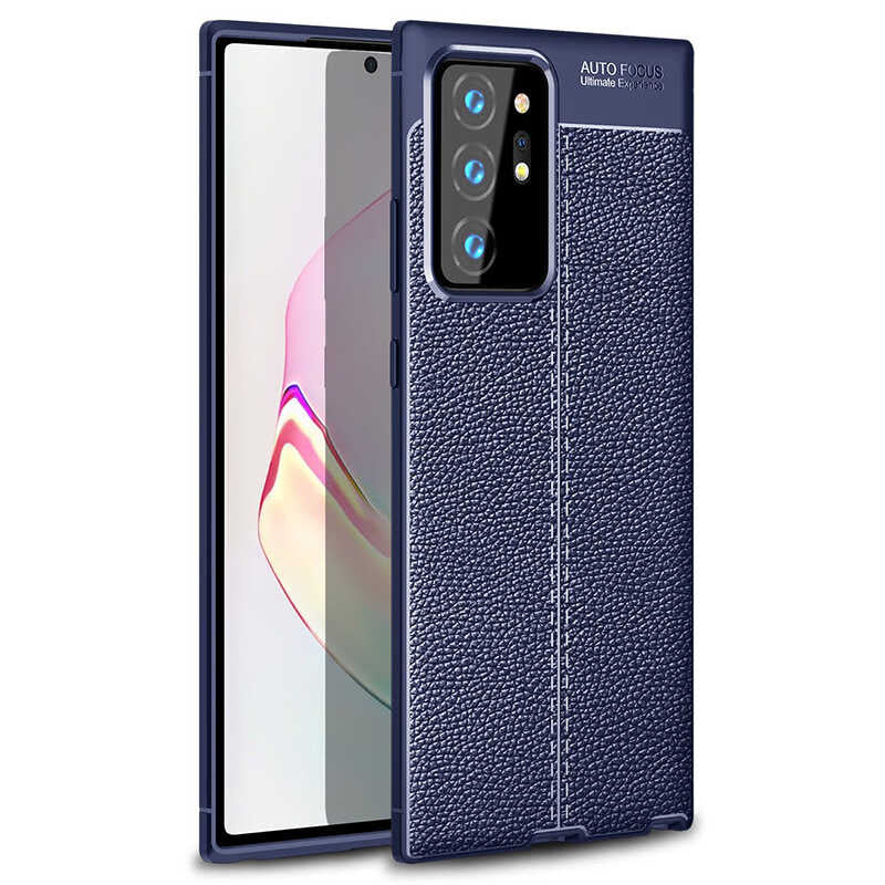 Galaxy Note 20 Ultra Kılıf Zore Niss Silikon Kapak Lacivert