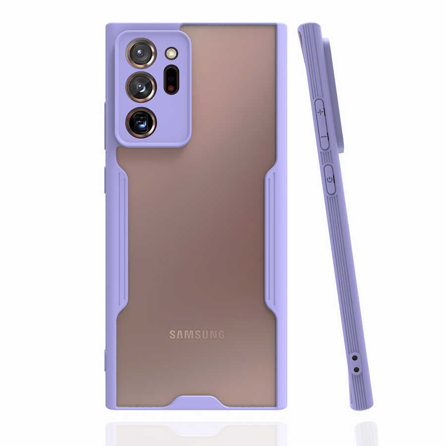 Galaxy Note 20 Ultra Kılıf Zore Parfe Kapak Sarı