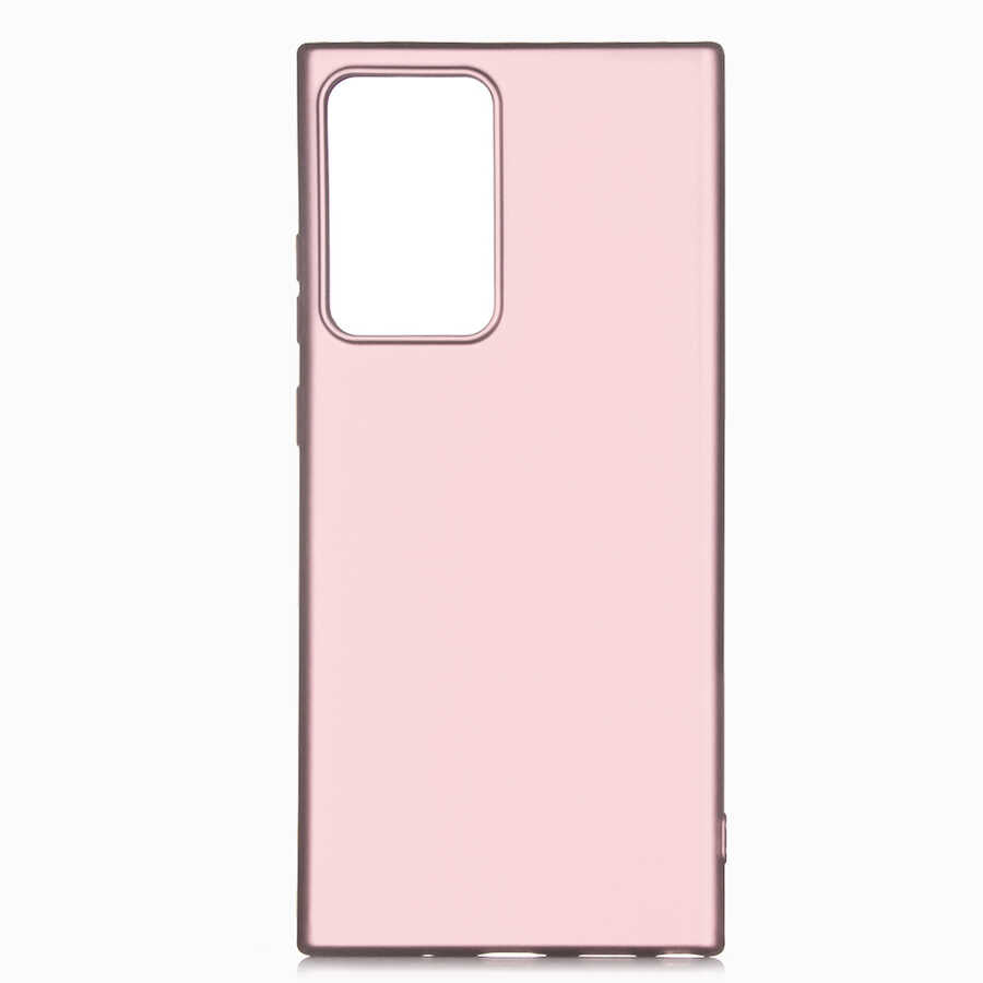 Galaxy Note 20 Ultra Kılıf Zore Premier Silikon Kapak Rose Gold