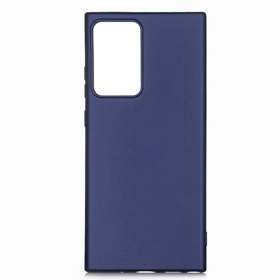 Galaxy Note 20 Ultra Kılıf Zore Premier Silikon Kapak Lacivert