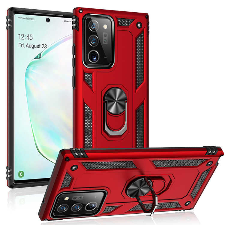 Galaxy Note 20 Ultra Kılıf Zore Vega Kapak Kırmızı