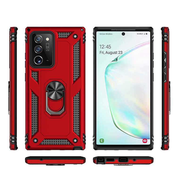 Galaxy Note 20 Ultra Kılıf Zore Vega Kapak Siyah