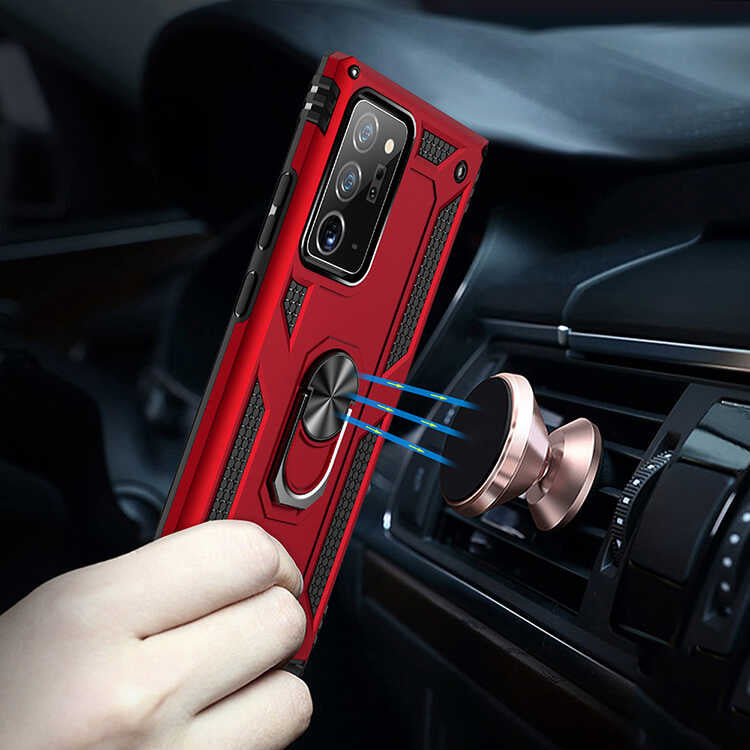 Galaxy Note 20 Ultra Kılıf Zore Vega Kapak Kırmızı