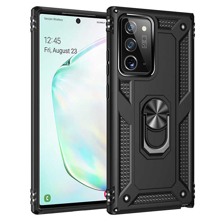 Galaxy Note 20 Ultra Kılıf Zore Vega Kapak Siyah