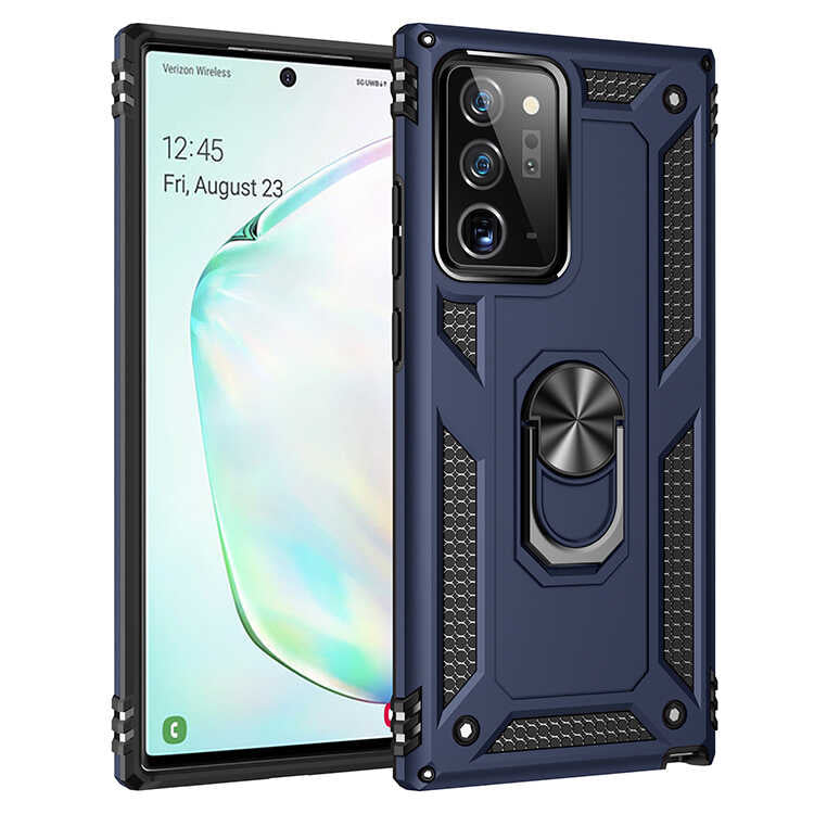 Galaxy Note 20 Ultra Kılıf Zore Vega Kapak Mavi