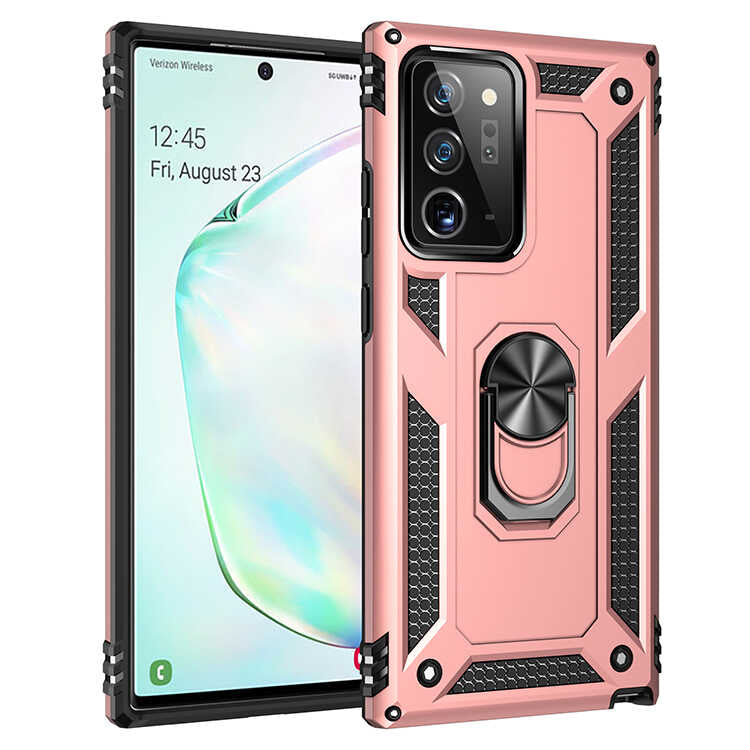 Galaxy Note 20 Ultra Kılıf Zore Vega Kapak Rose Gold