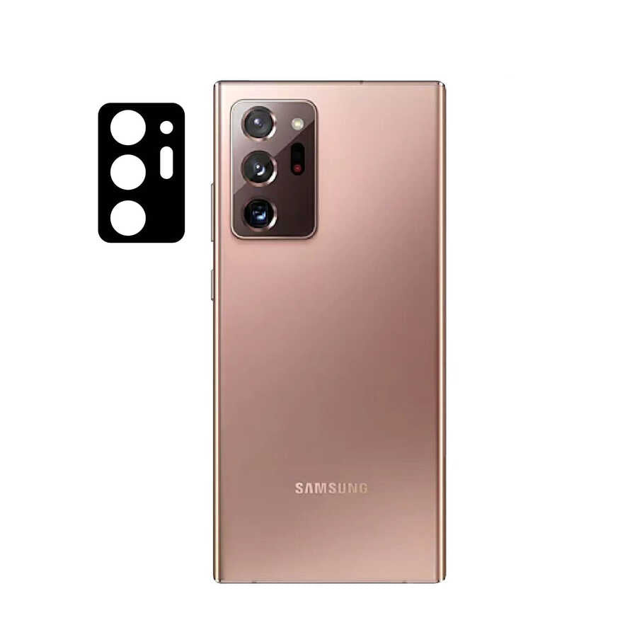 Galaxy Note 20 Ultra Zore 3D Kamera Camı Siyah