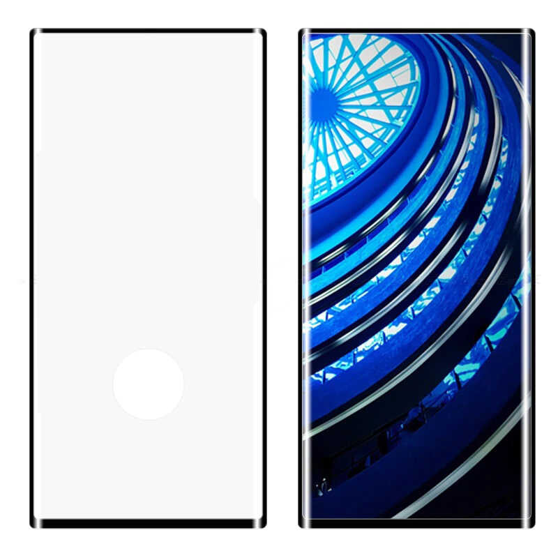 Galaxy Note 20 Ultra Zore Kavisli Full Yapışkanlı Cam Ekran Koruyucu Siyah