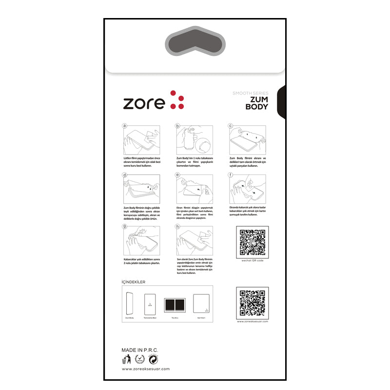 Galaxy Note 20 Ultra Zore Ön Arka Zum Body Ekran Koruyucu Renksiz