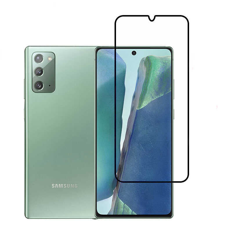 Galaxy Note 20 Zore Dias Cam Ekran Koruyucu Siyah