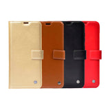 Galaxy Note 8 Kılıf Zore Kar Deluxe Kapaklı Kılıf Kahverengi