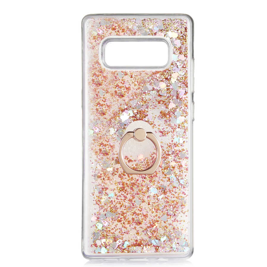 Galaxy Note 8 Kılıf Zore Milce Kapak Gümüş