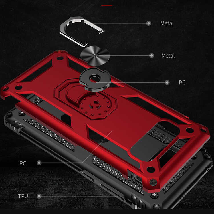 Galaxy Note 8 Kılıf Zore Vega Kapak Mavi