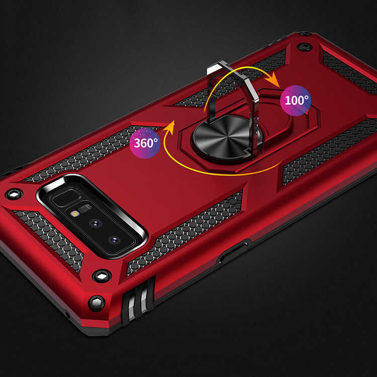 Galaxy Note 8 Kılıf Zore Vega Kapak Gri