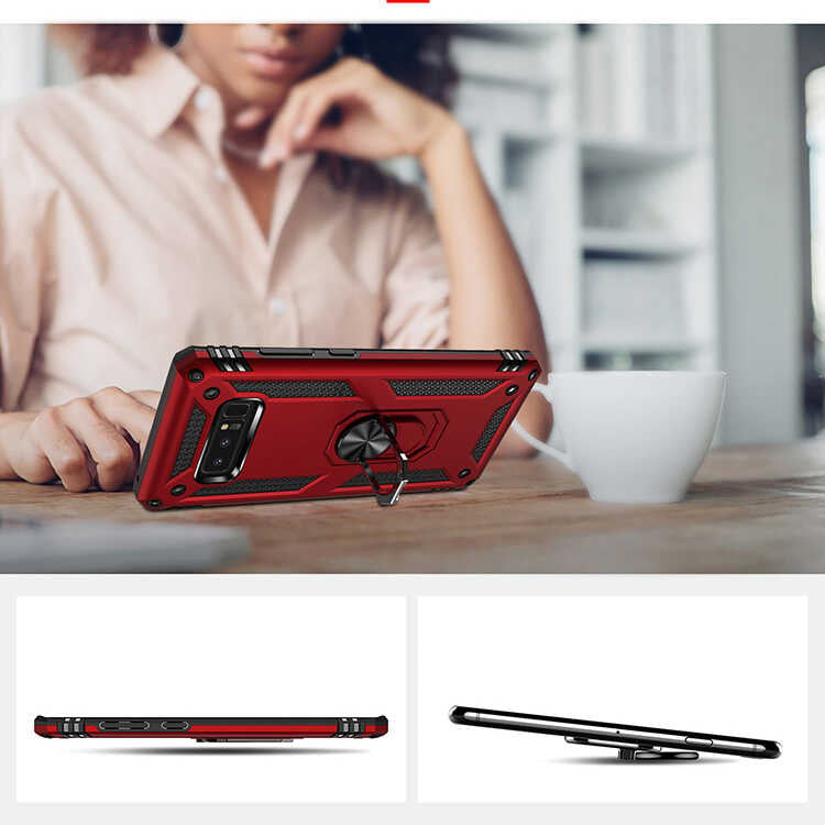 Galaxy Note 8 Kılıf Zore Vega Kapak Gold