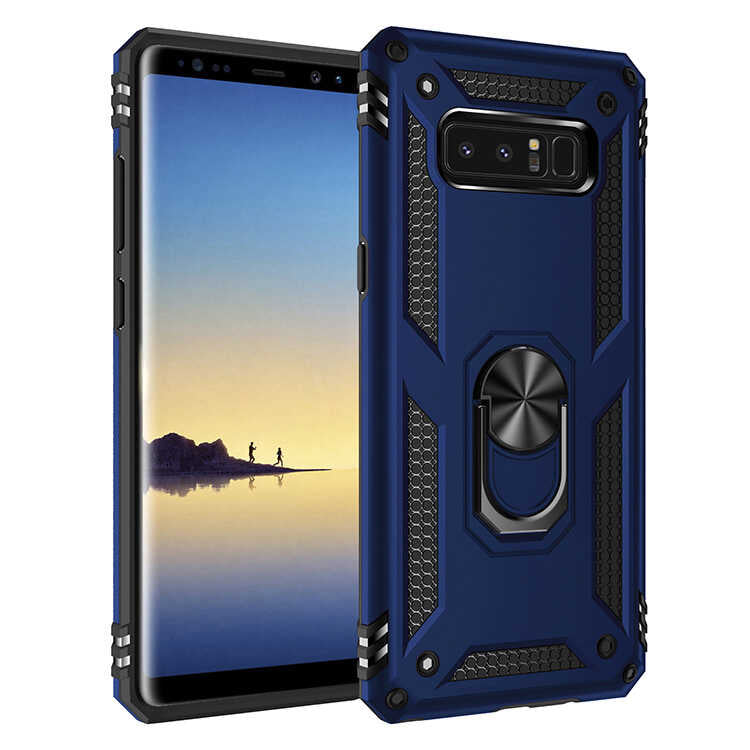 Galaxy Note 8 Kılıf Zore Vega Kapak Mavi