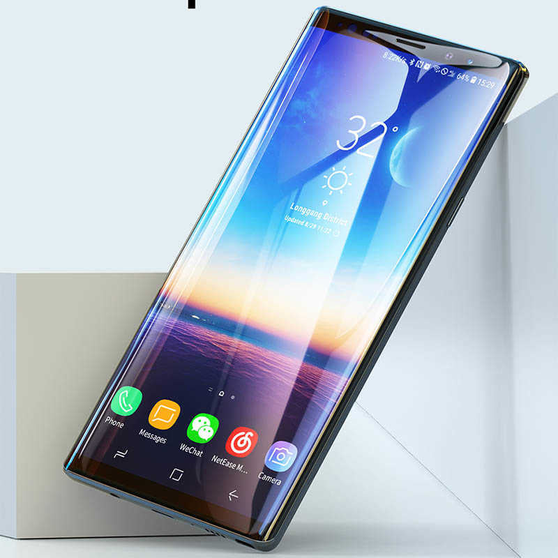 Galaxy Note 9 Zore Full Yapışkanlı Cam Ekran Koruyucu Siyah